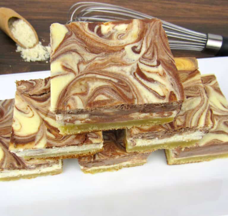 Vanilla and Chocolate Keto Cheesecake Bars - Keto Cooking Christian