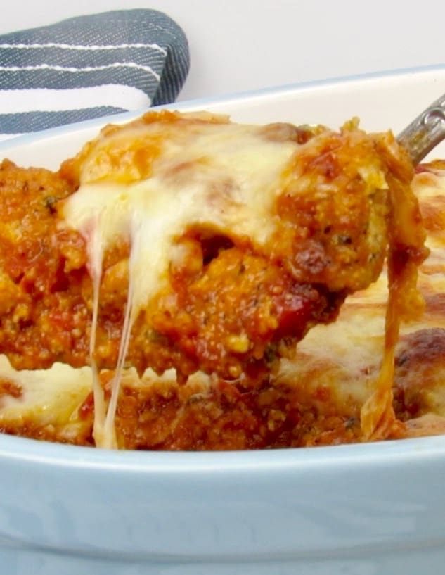 Chicken Parmesan Casserole Keto Low Carb Gluten Free