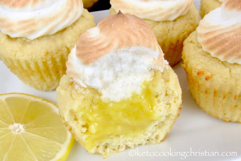 Lemon Meringue Cupcakes - Keto, Low Carb & Gluten Free