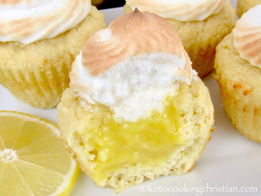 Lemon Meringue Cupcakes - Keto, Low Carb & Gluten Free
