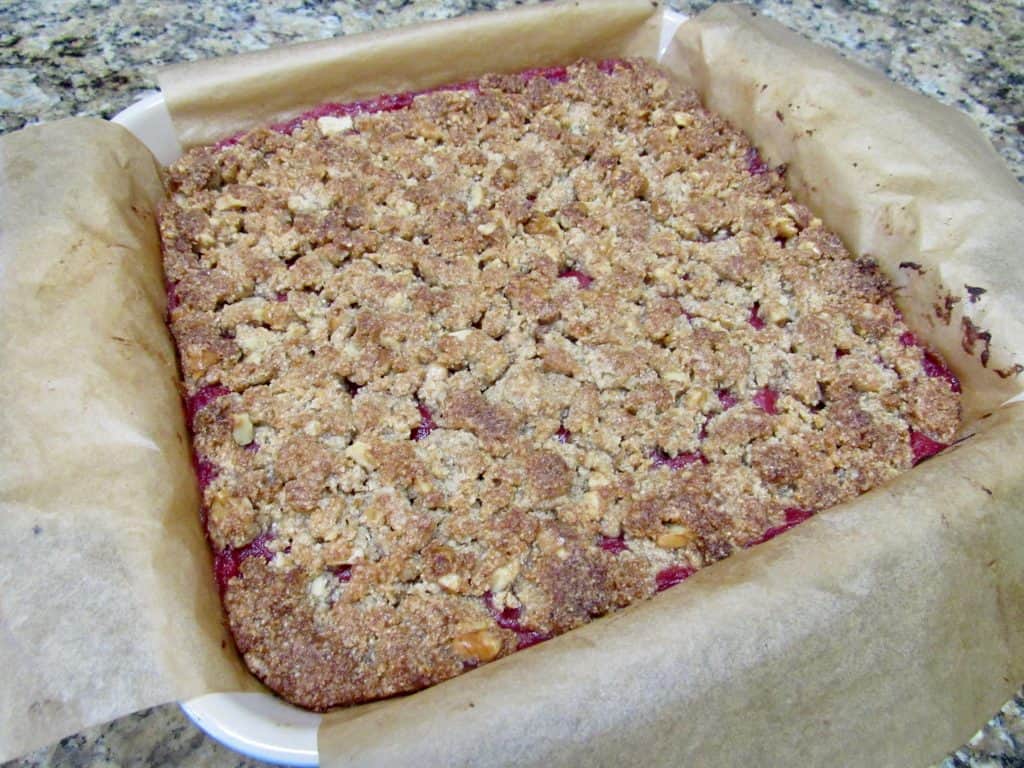 Cranberry Walnut Crumble Bars - Keto, Low Carb & Gluten Free