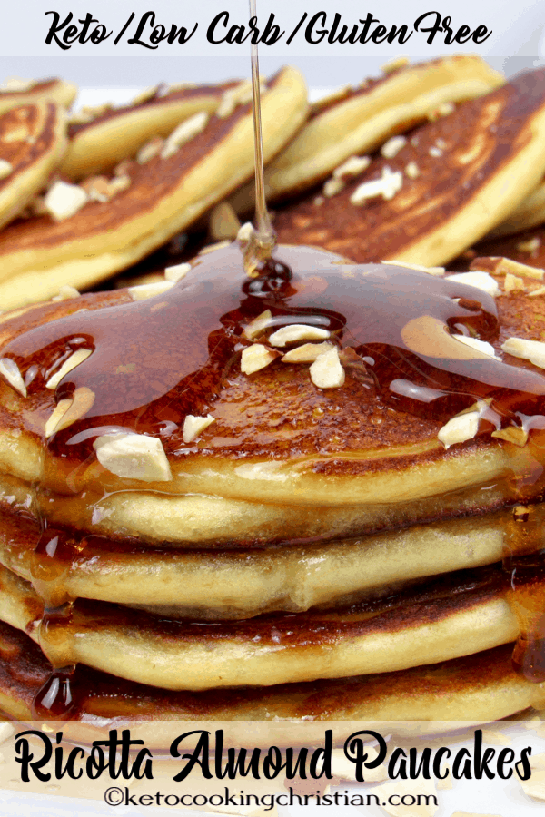 Ricotta Almond Pancakes Keto, Low Carb & Gluten Free Keto Cooking