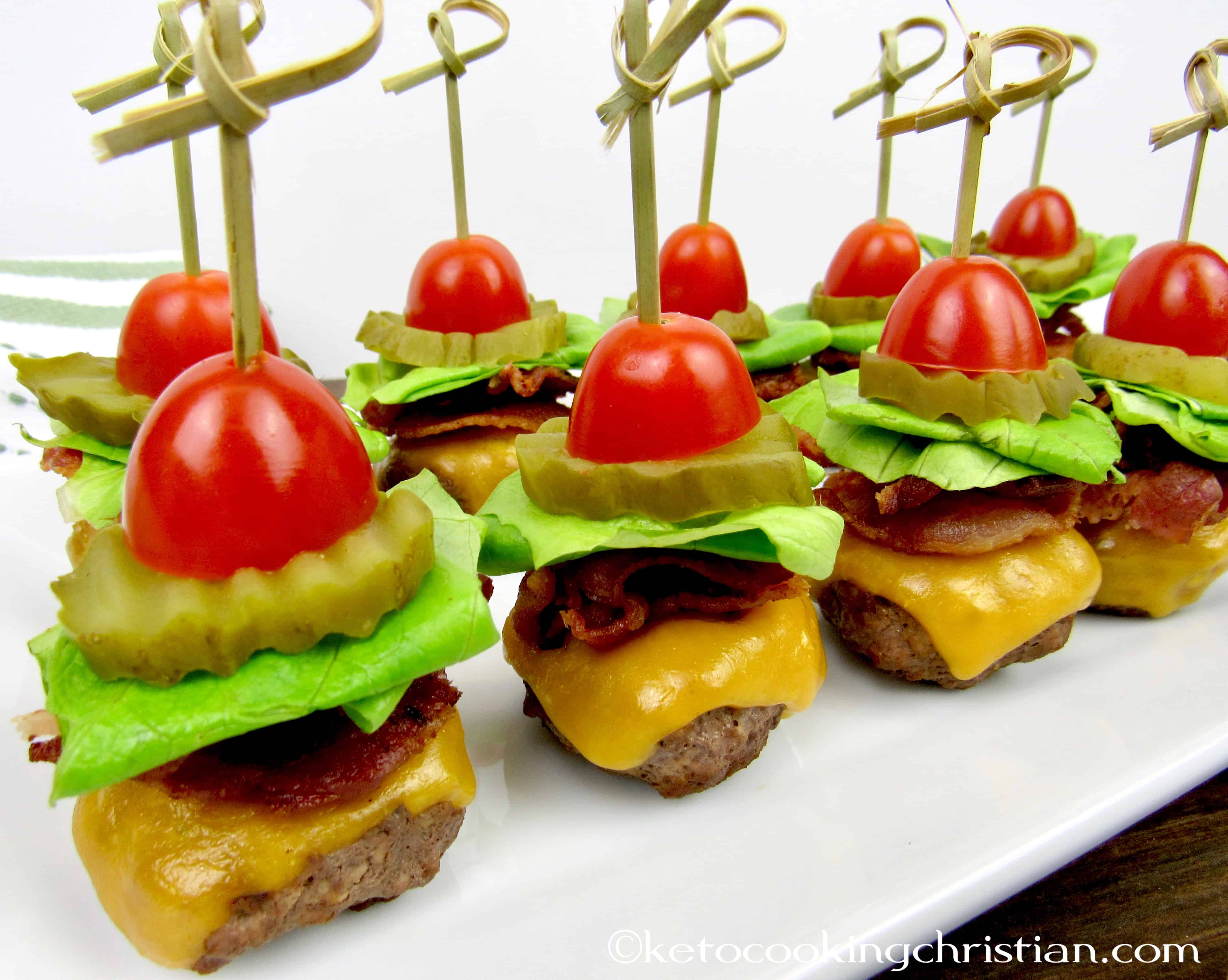 Bacon Cheeseburger Bites Keto Cooking Christian