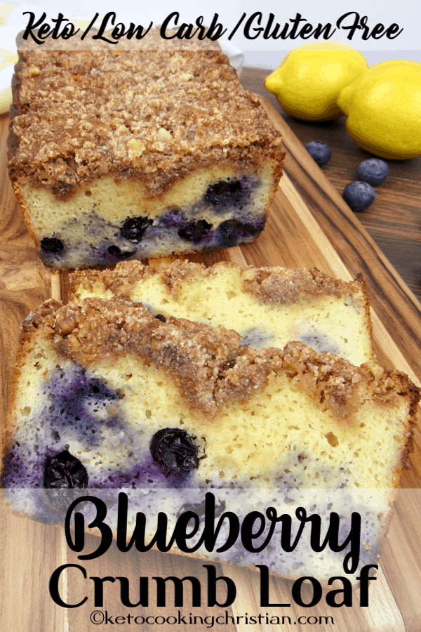 low carb keto blueberry crumb cake