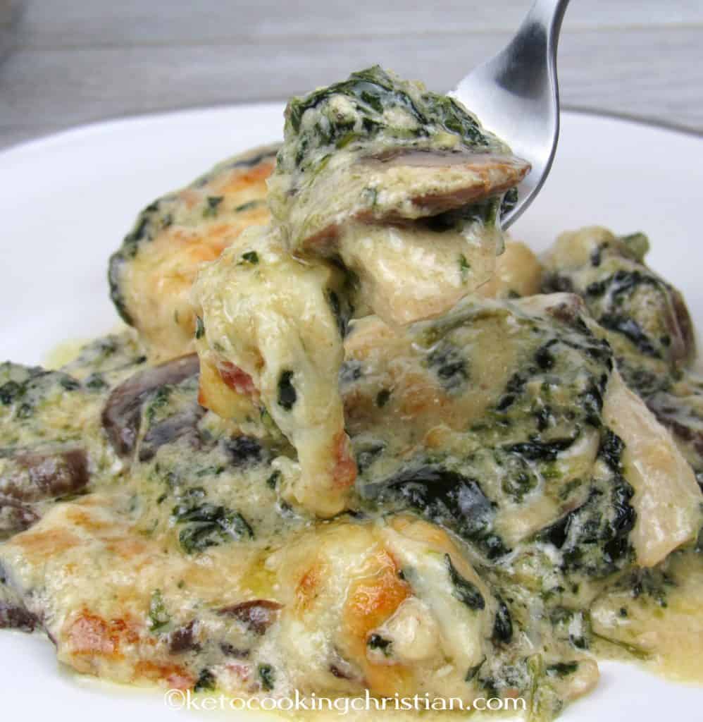 Chicken Florentine Skillet - Keto and Low Carb