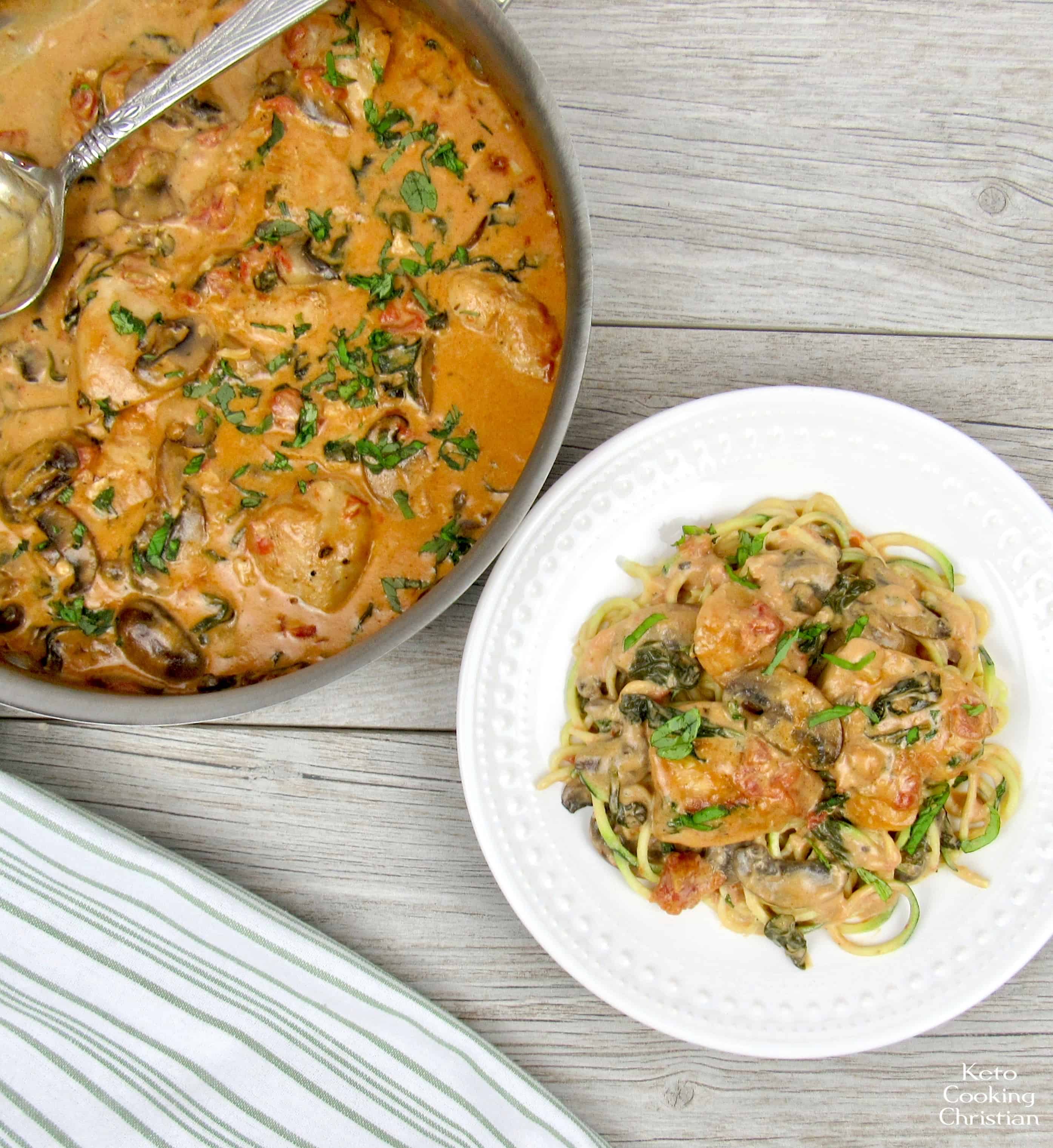 Creamy Tuscan Chicken Skillet Keto and Low Carb Keto Cooking Christian