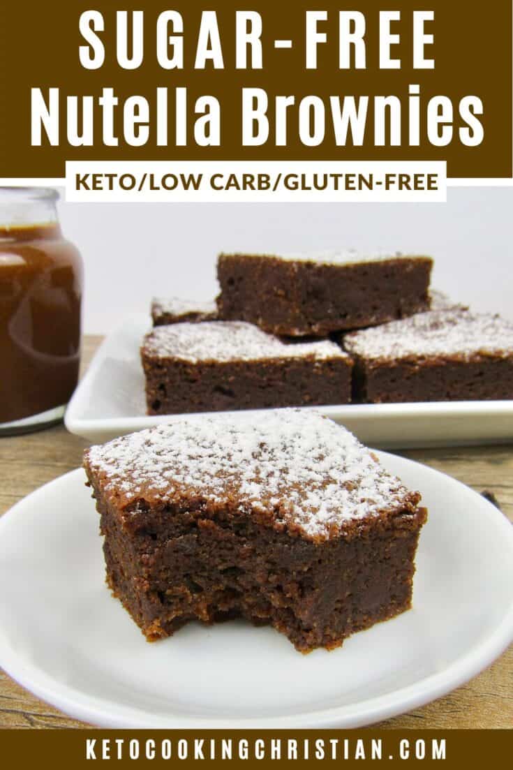 Keto Nutella Brownies (Gluten Free) - Keto Cooking Christian