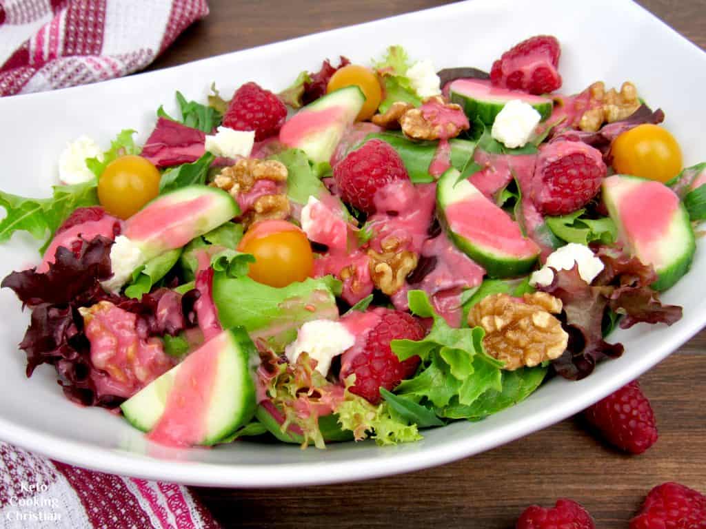 Keto Raspberry Vinaigrette - Keto Cooking Christian