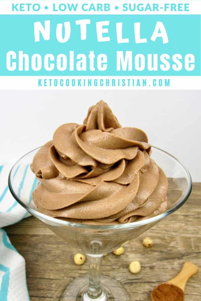 PIN Sugar-Free Nutella Chocolate Mousse - Keto and Low Carb