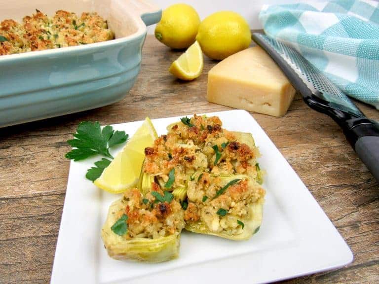 Parmesan Baked Artichoke Hearts-Keto and Low Carb