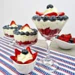 Red, White and Blue Cheesecake Berry Cups -Keto and Low Carb