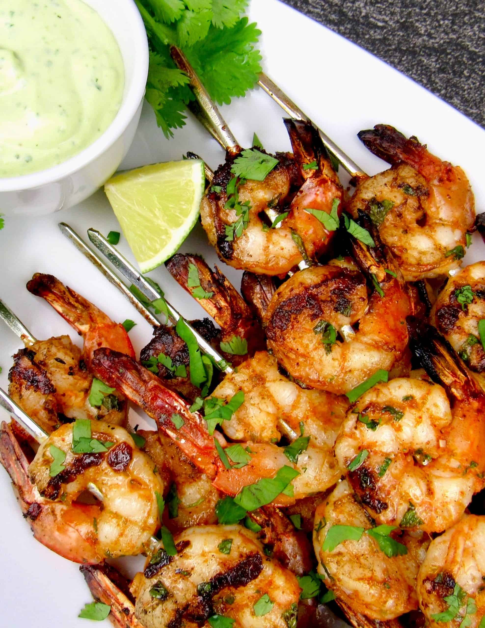 Best Grilled Skewered Cilantro-Lime Shrimp Recipe - How to Make Grilled  Skewered Cilantro-Lime Shrimp