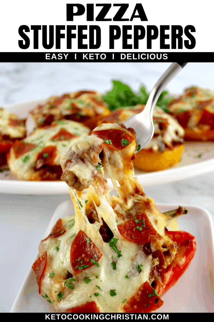 Pizza Stuffed Peppers pin