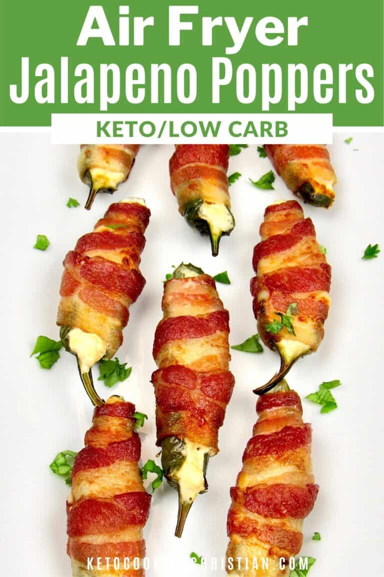 Air Fryer Bacon Wrapped Jalapeño Poppers - Keto Cooking Christian