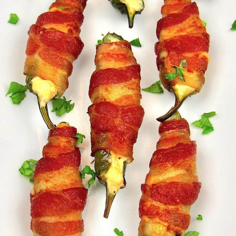 Air Fryer Jalapeno Poppers on serving platter