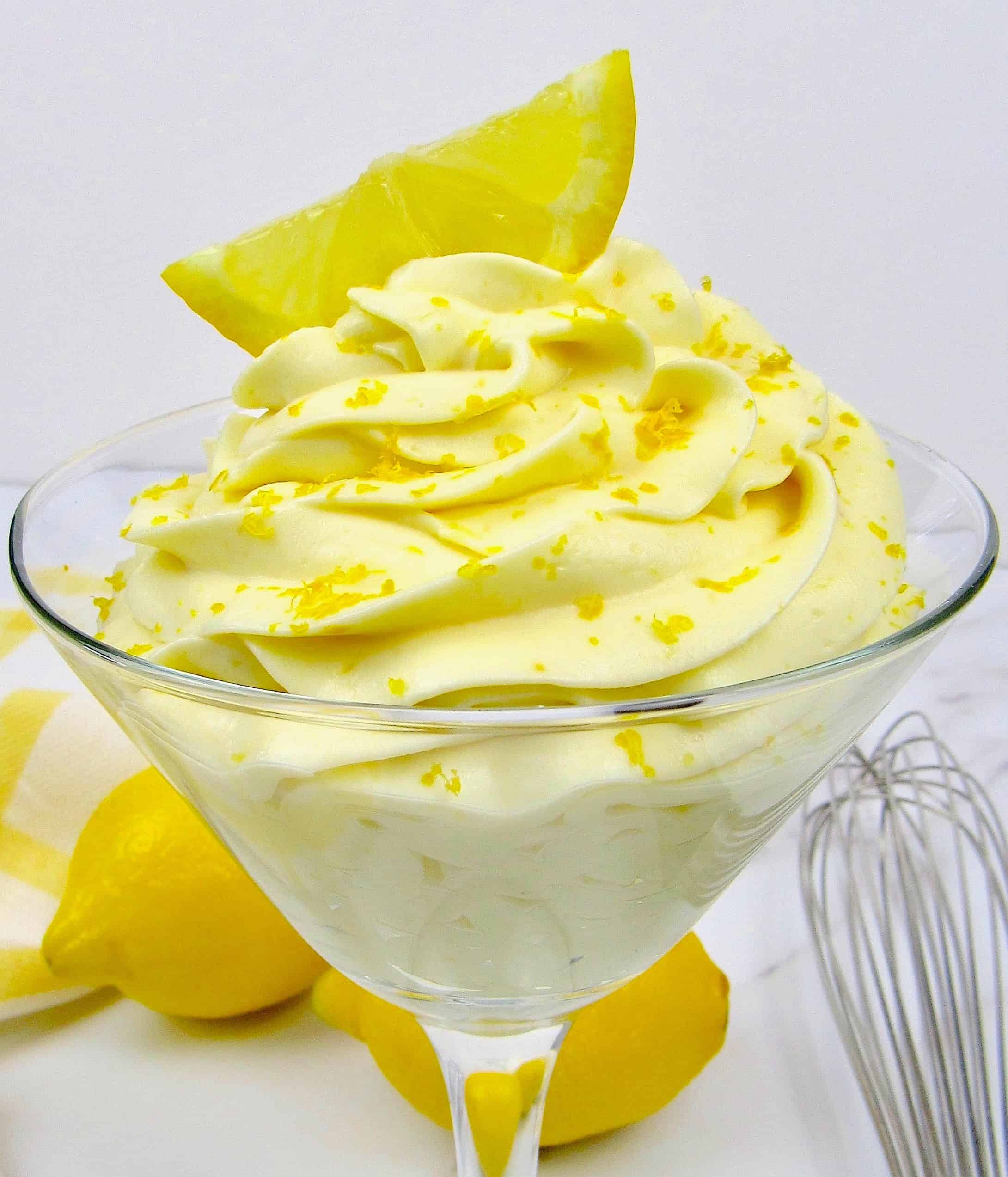 lemon mousse dessert