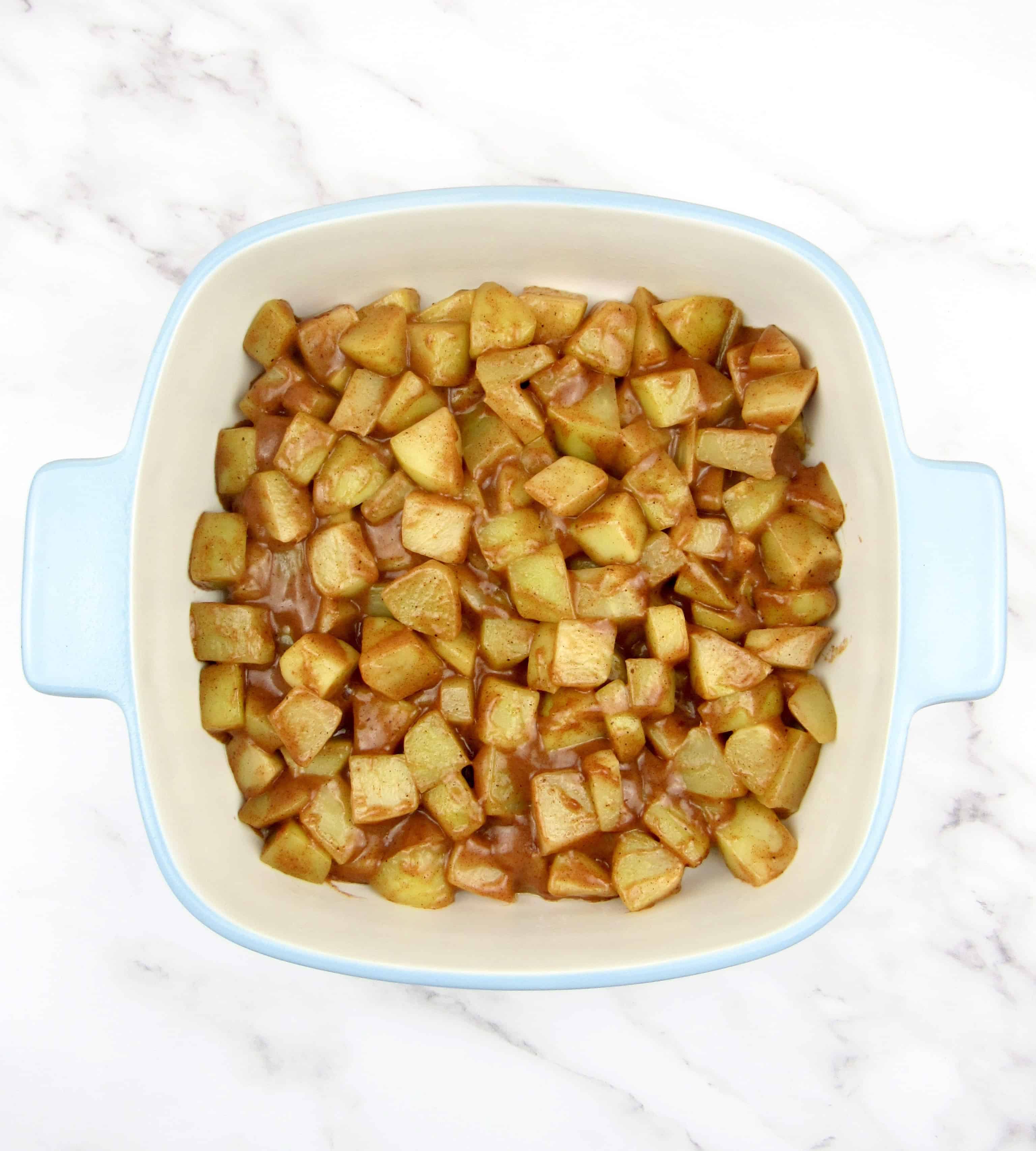 mock apple filling in casserole