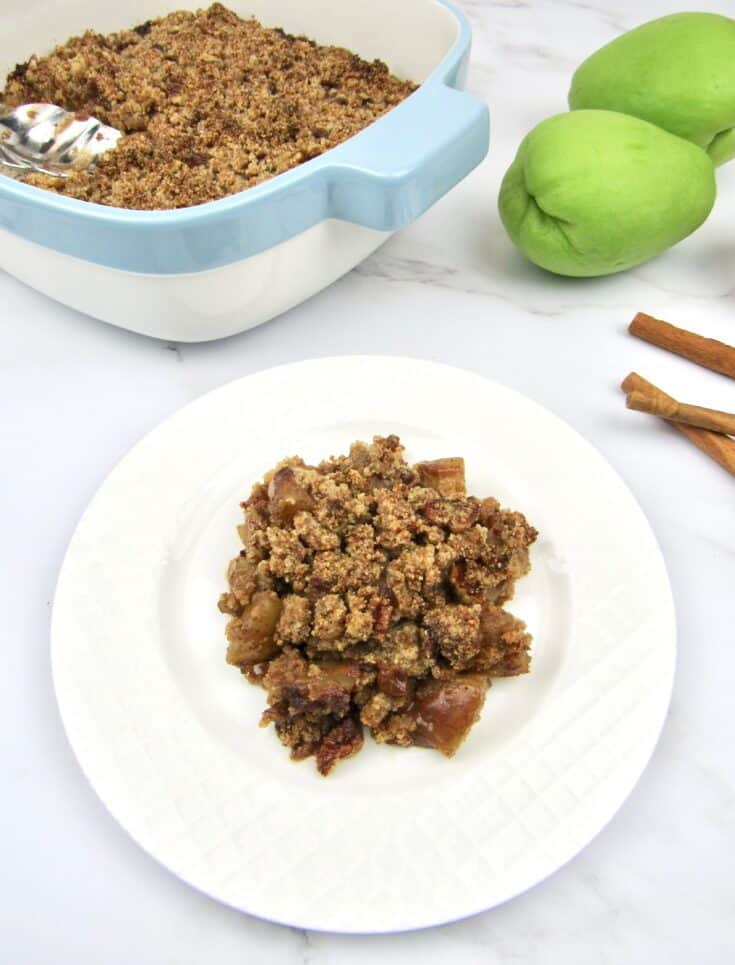 Keto Mock Apple Crumble (GlutenFree) Keto Cooking Christian