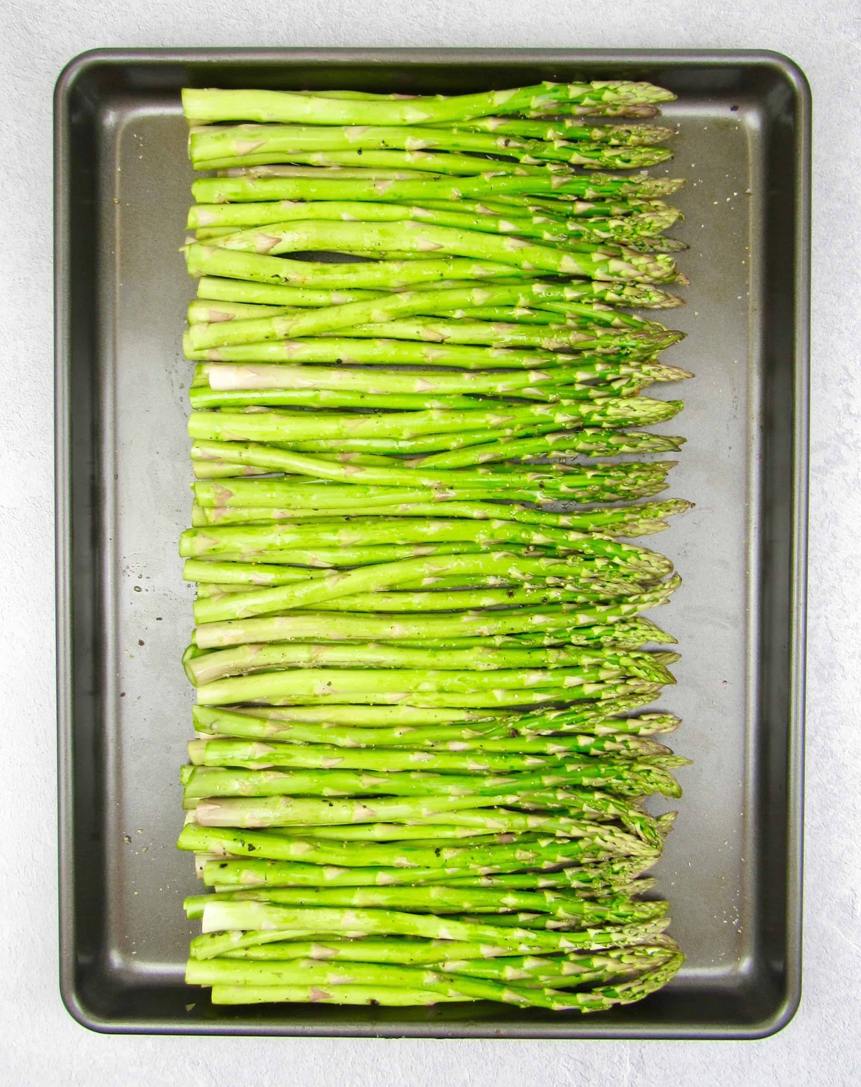 Asparagus on sheetpan