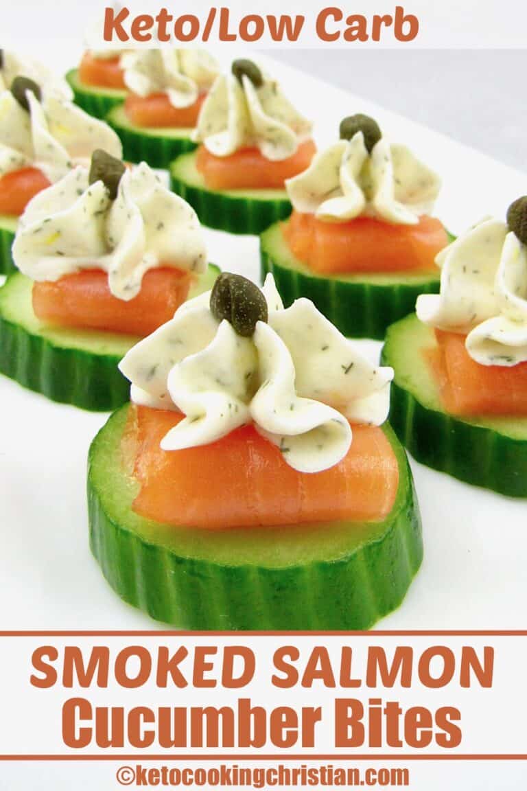 Smoked Salmon Cucumber Bites - Keto Cooking Christian