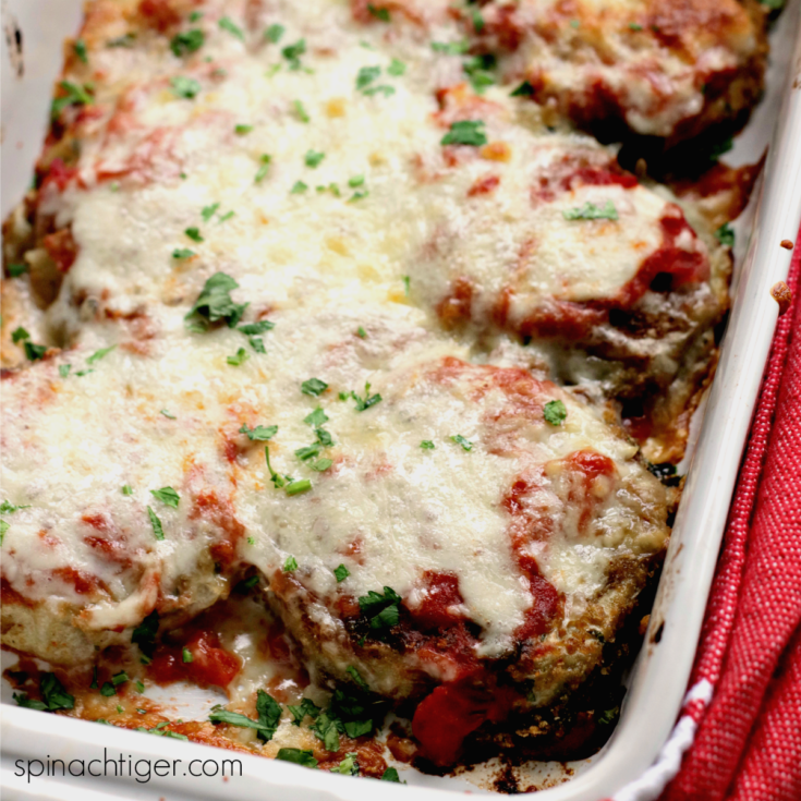Image for Pork Panko Crusted Low Carb Eggplant Parmesan