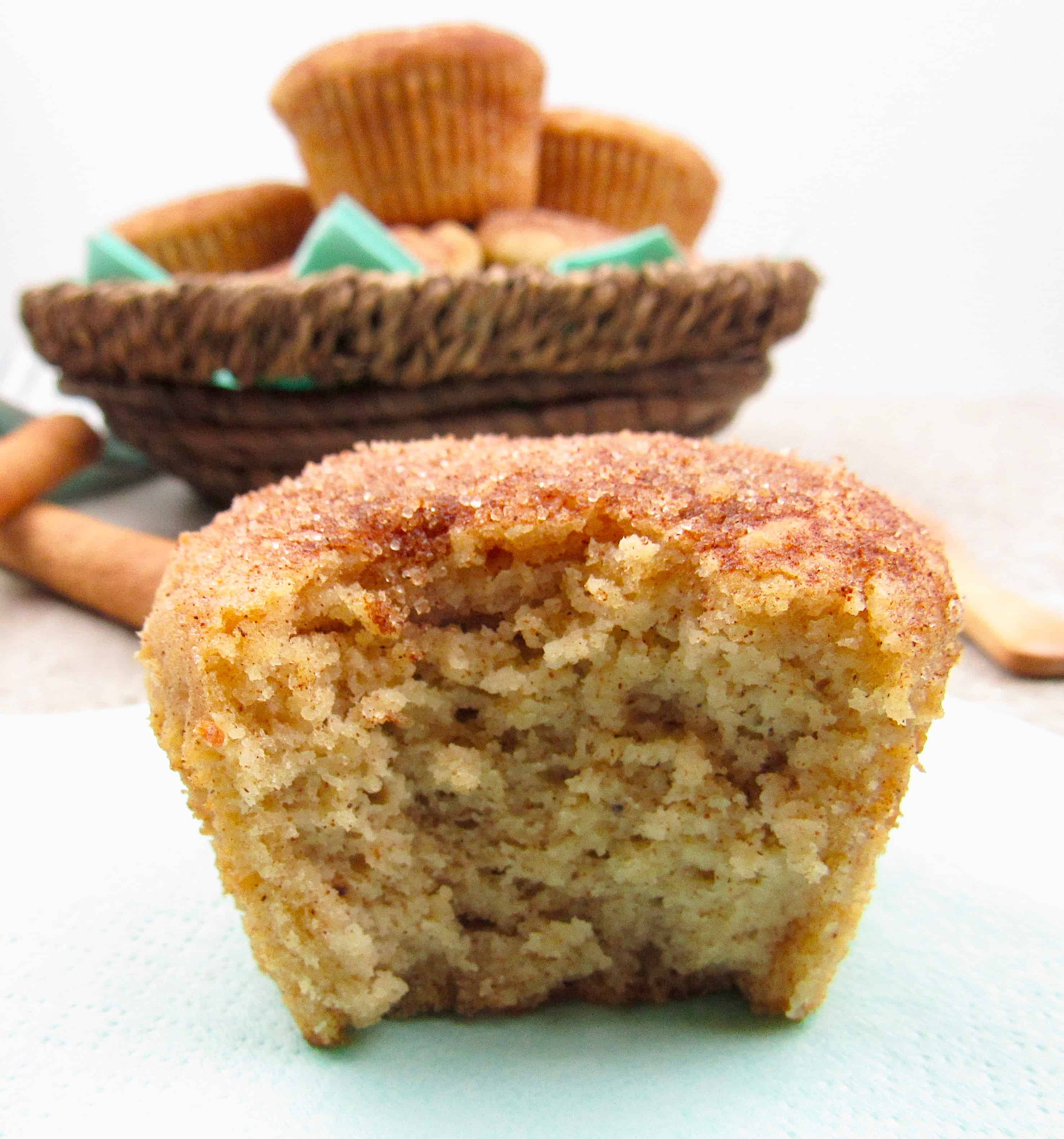 snickerdoodle muffin with bite take out