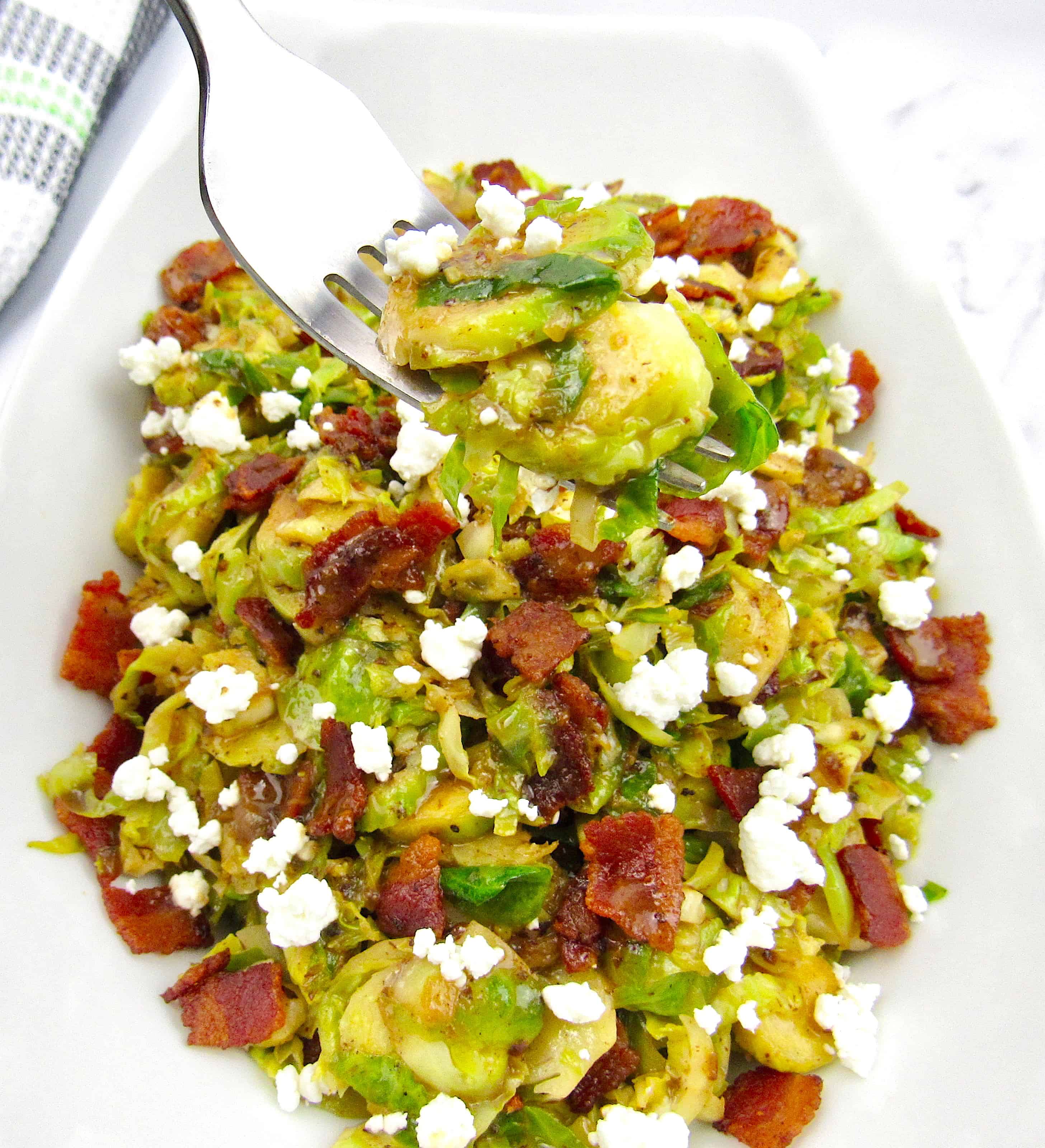 Brussels Sprouts with Hot Bacon Dressing Keto Cooking Christian
