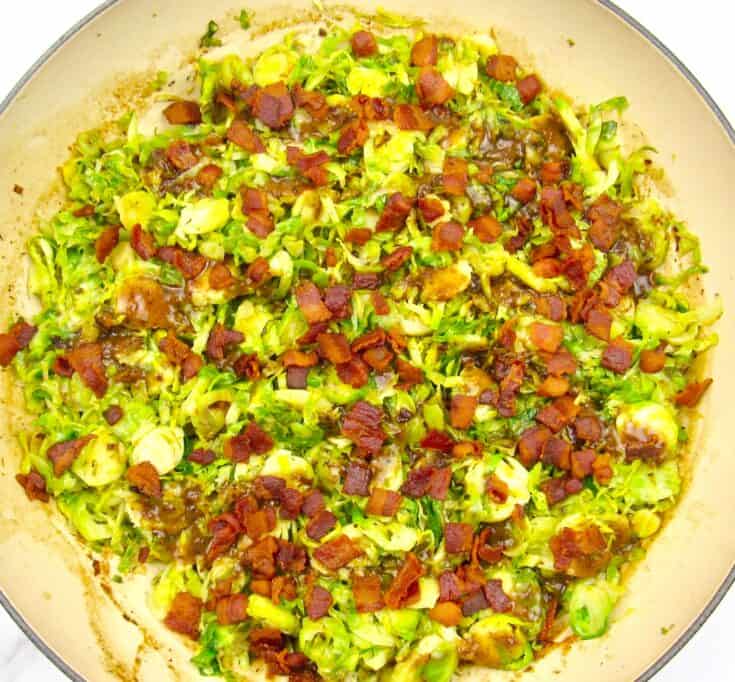 Brussels Sprouts with Hot Bacon Dressing Keto Cooking Christian