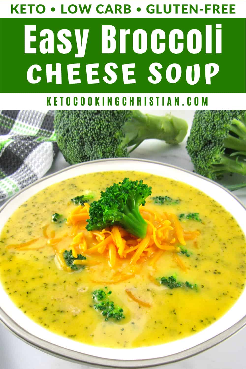 Easy Keto Broccoli Cheese Soup - Keto Cooking Christian