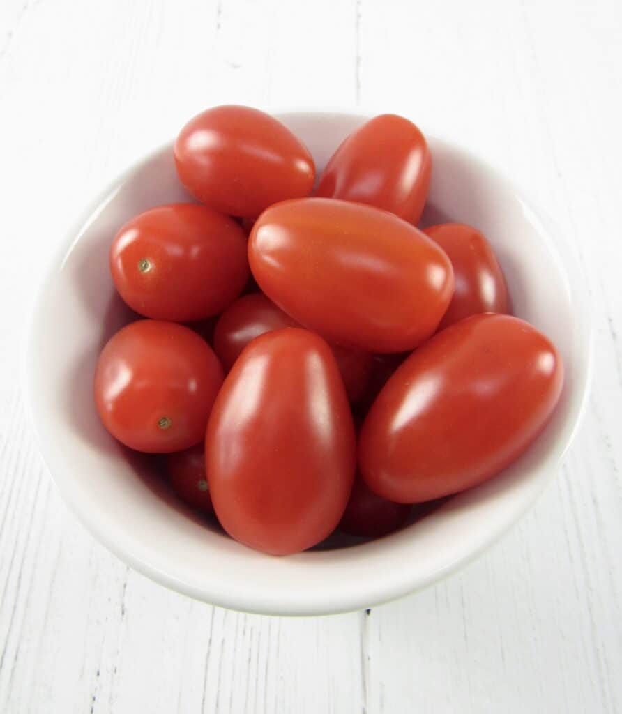 bowl of grape tomatoes