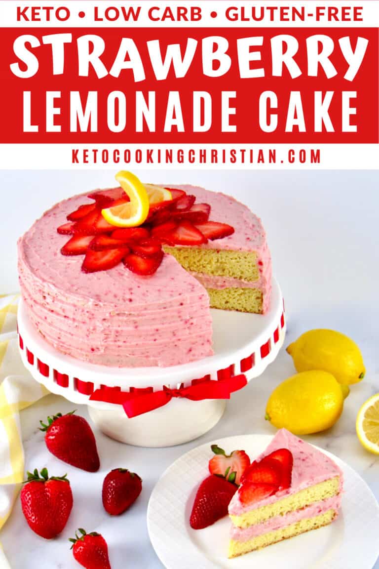 Keto Strawberry Lemonade Cake Keto Cooking Christian