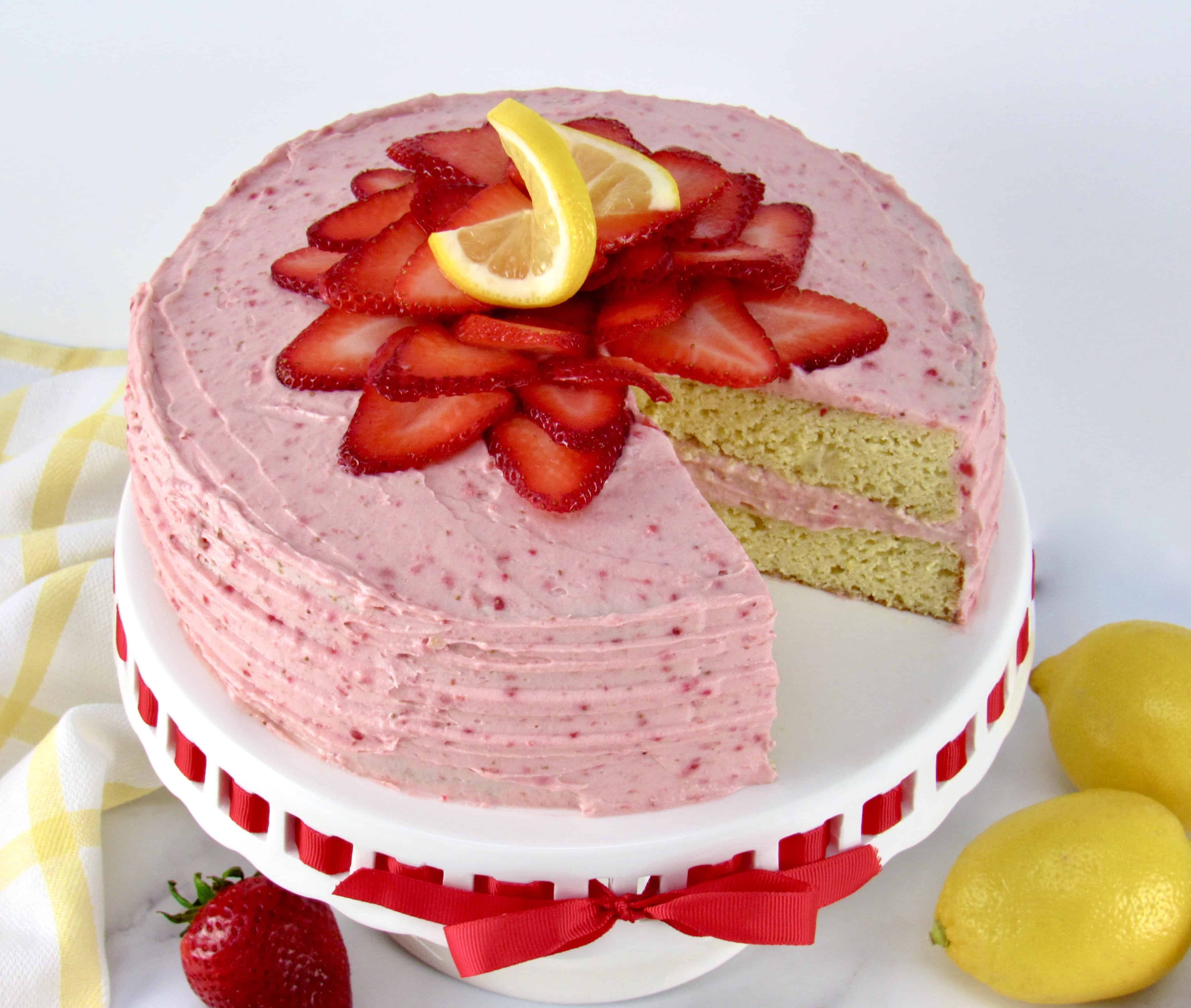 Keto Strawberry Lemonade Cake Keto Cooking Christian