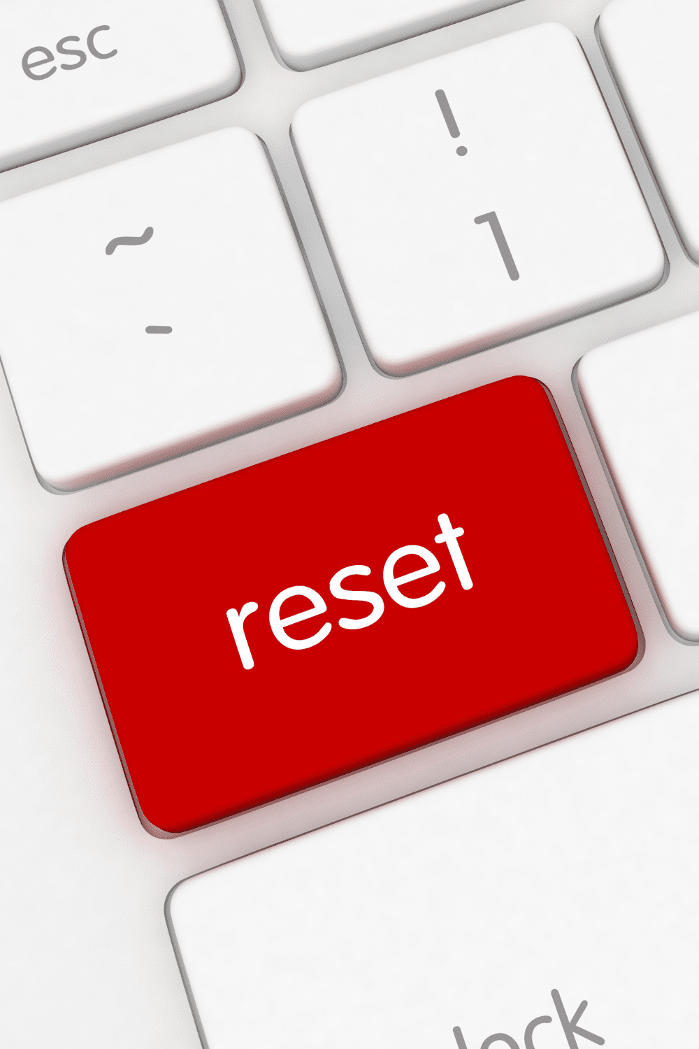 reset button on computer keyboard