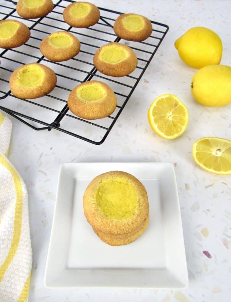 lemon curd thumbprint cookies