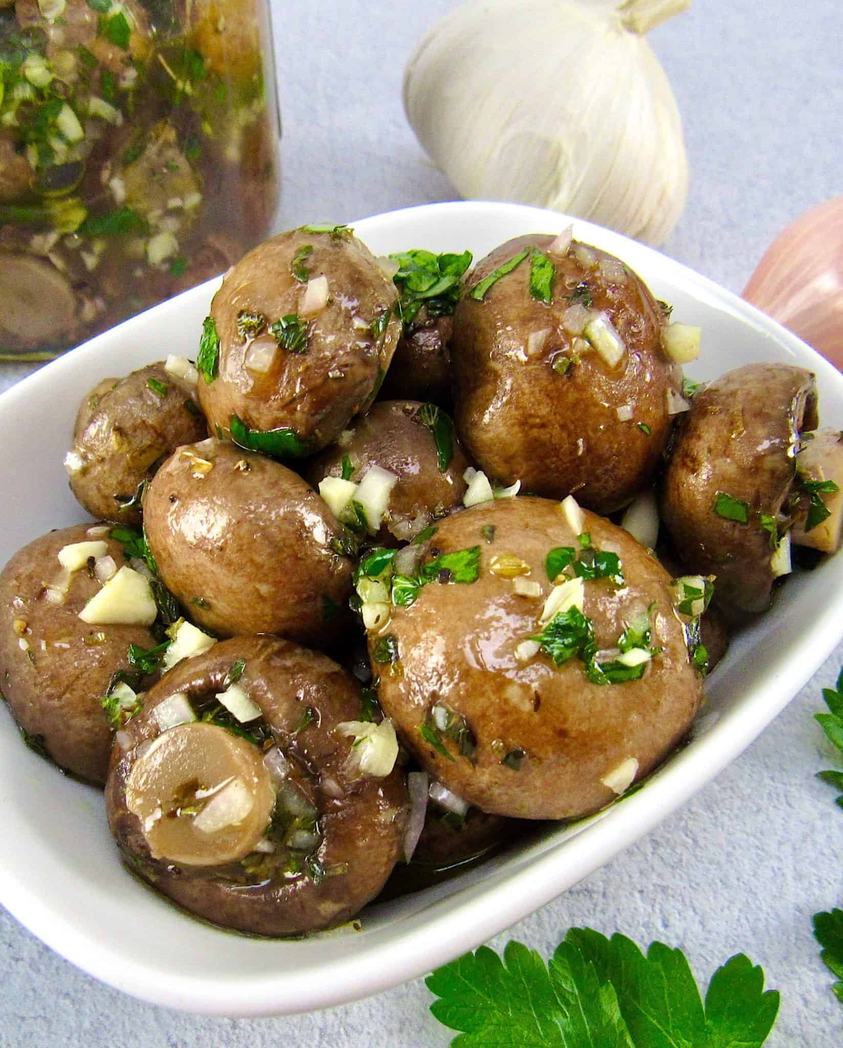 Marinated Mushrooms Keto Cooking Christian