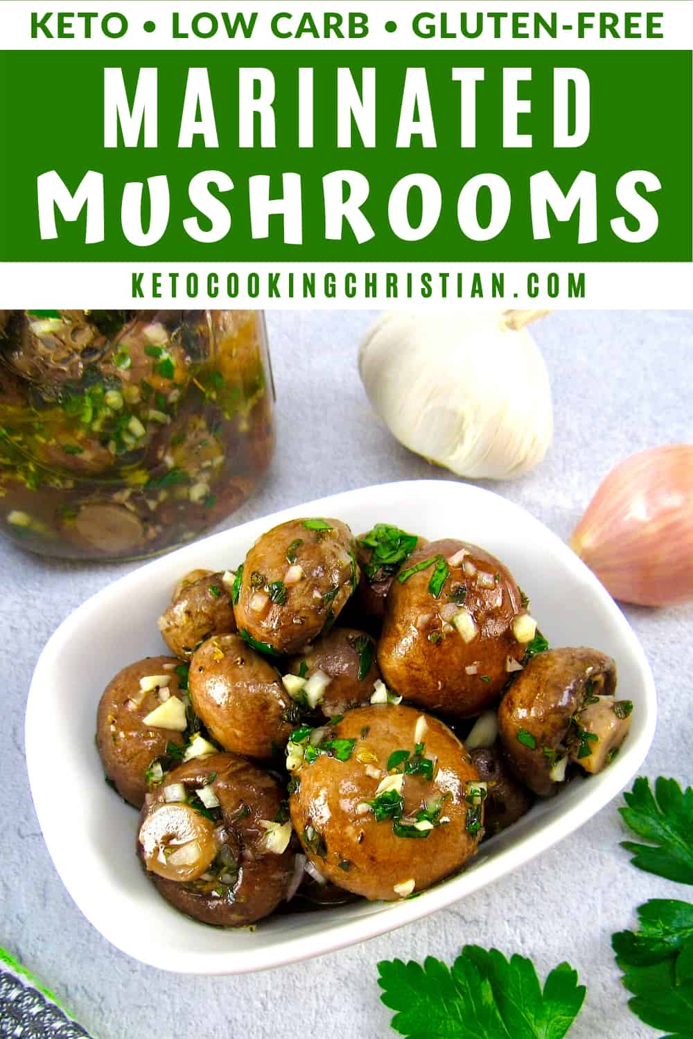 Marinated Mushrooms Keto Cooking Christian