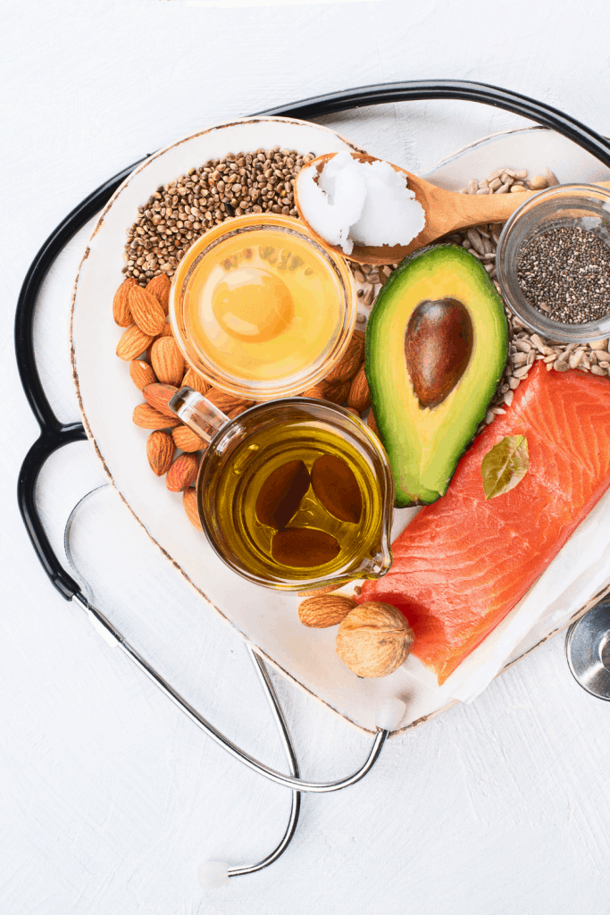 Healthy Fats for Keto with stethescope