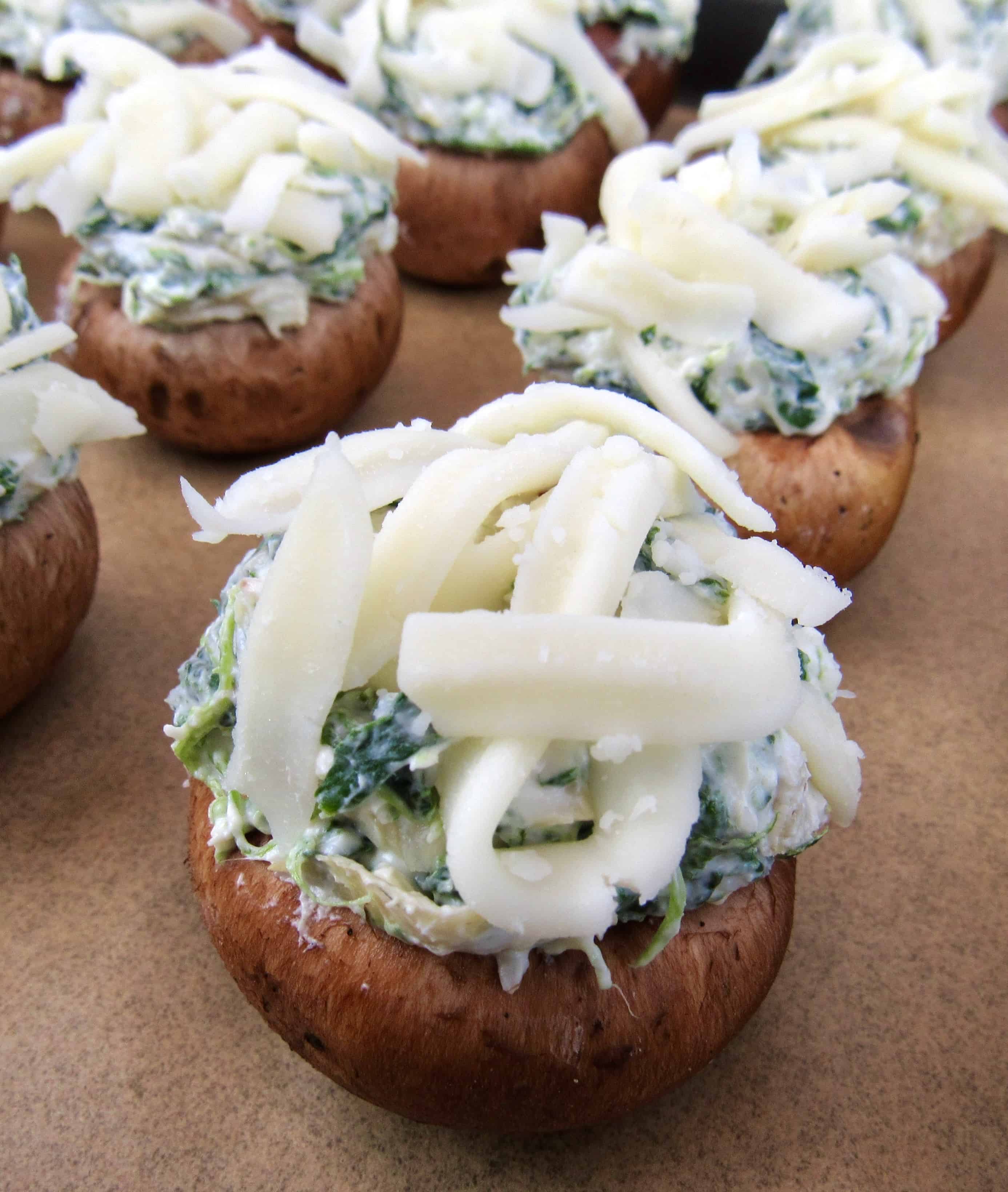 Spinach Artichoke Stuffed Mushrooms Keto Cooking Christian