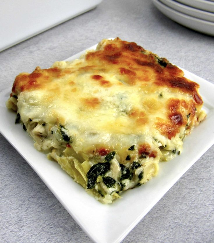 Spinach Artichoke Chicken Casserole (Keto) - Keto Cooking Christian