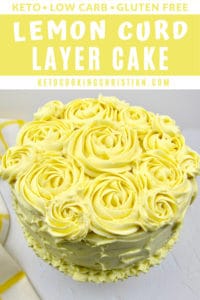 Keto Lemon Curd Layer Cake (Gluten Free) - Keto Cooking Christian