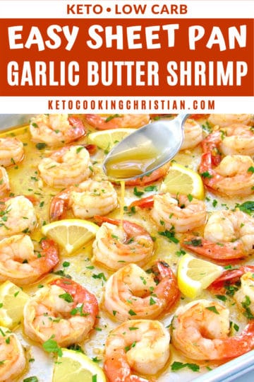 Sheet Pan Garlic Butter Shrimp - Keto Cooking Christian