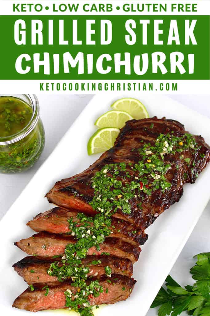 Grilled Skirt Steak Chimichurri (Churrasco) PIN