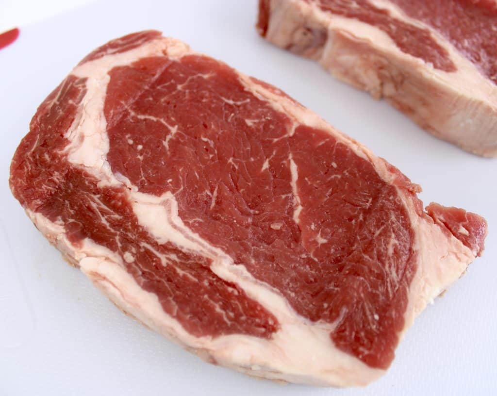 ribeye steak raw