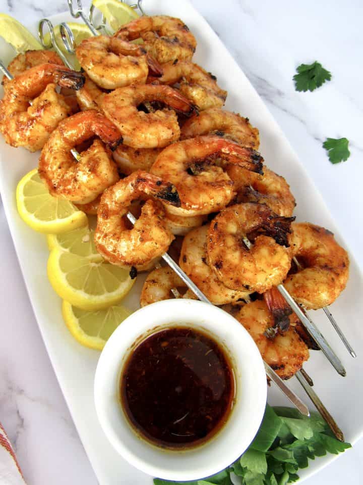 Grilled Cajun Shrimp Skewers - Keto Cooking Christian