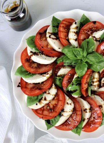 Caprese Salad with Balsamic Reduction - Keto Cooking Christian