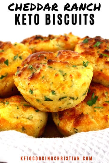 Cheddar Ranch Keto Biscuits - Keto Cooking Christian