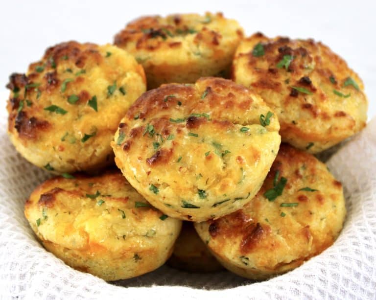 Cheddar Ranch Keto Biscuits in basket