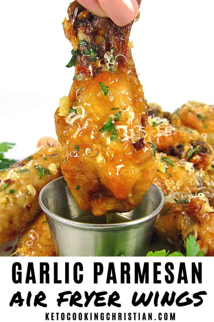 Air Fryer Garlic Parmesan Wings Pin