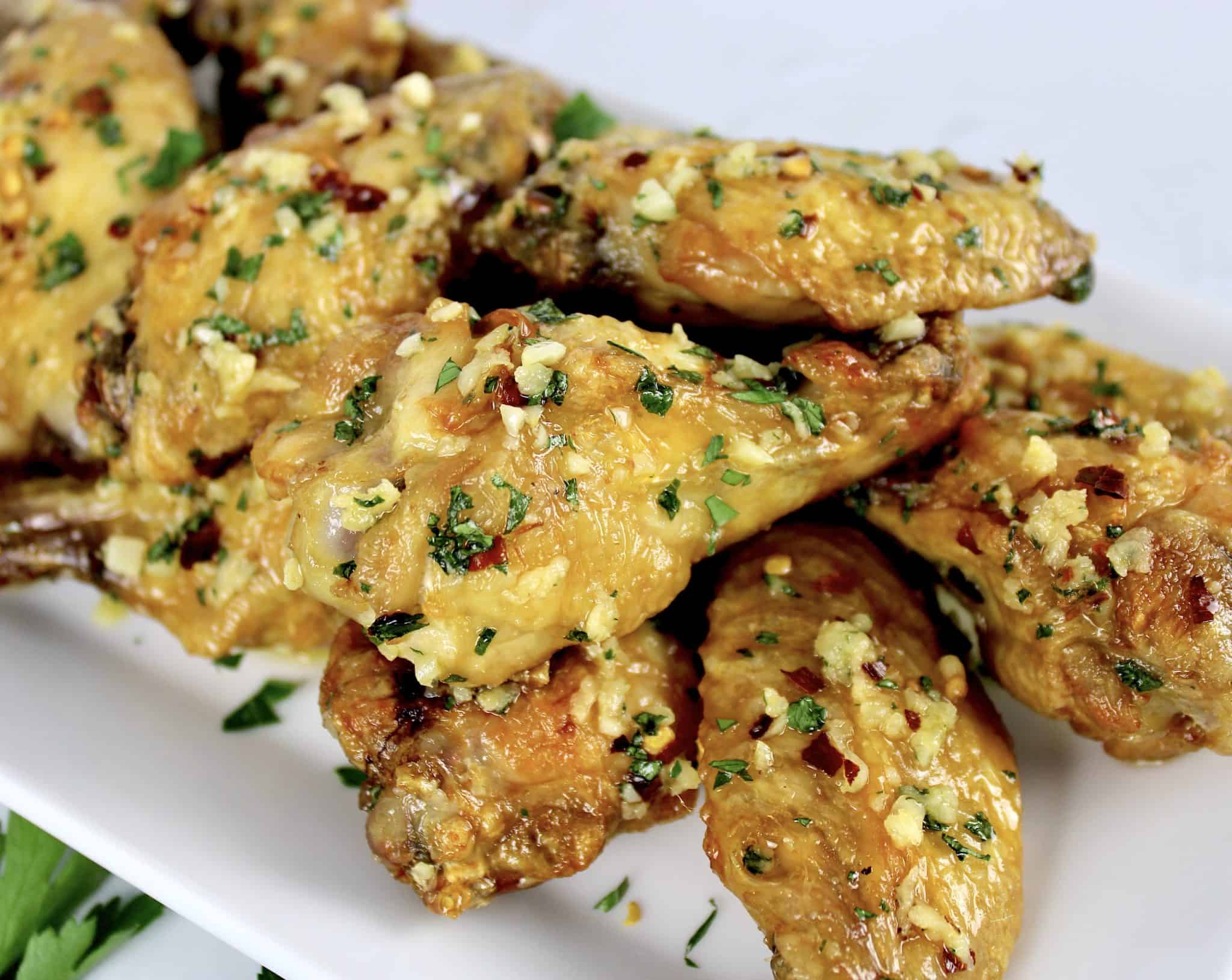 Air Fryer Garlic Parmesan Wings Keto Cooking Christian