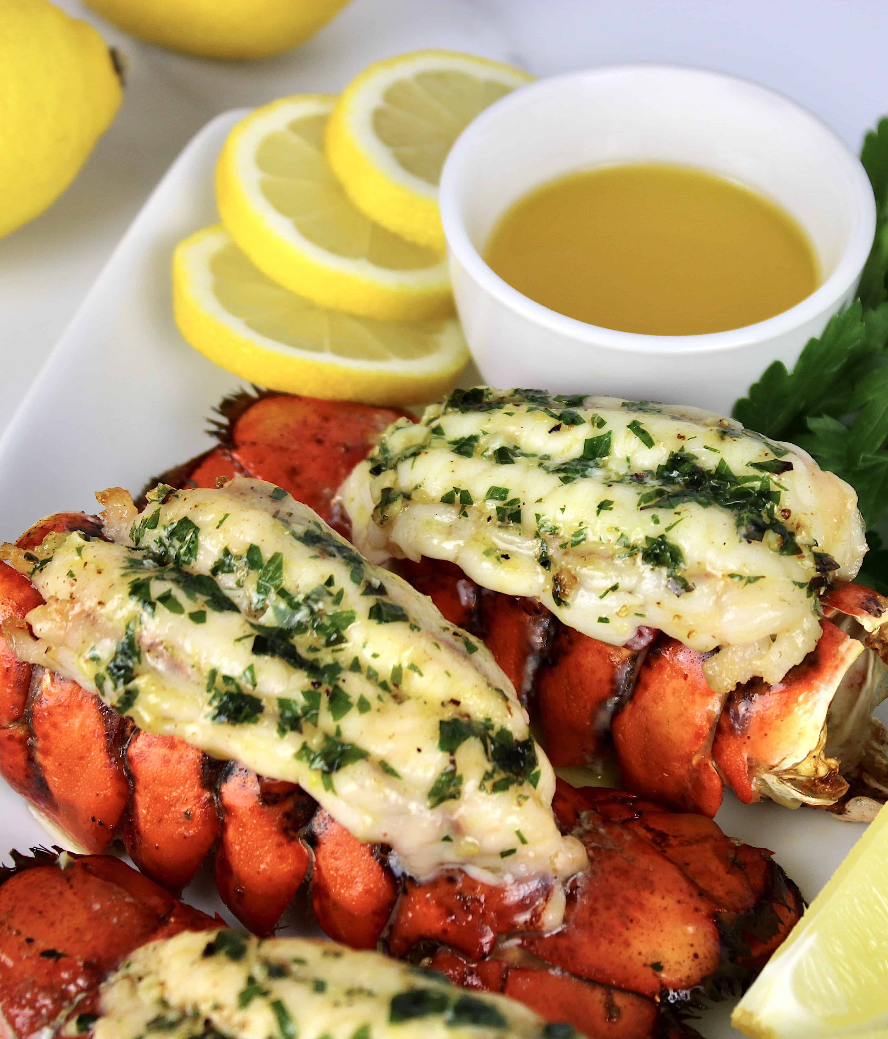 Broiled Lobster Tails with Compound Butter Keto Cooking Christian